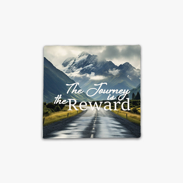 Inspirational Square Ceramic Fridge Magnets: Journey is the Reward