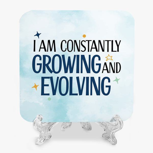 Affirmation Marble Display: Constant Growth