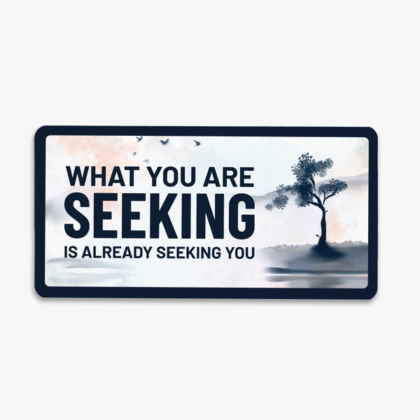 Zen License Plate Fridge Magnet: Seek