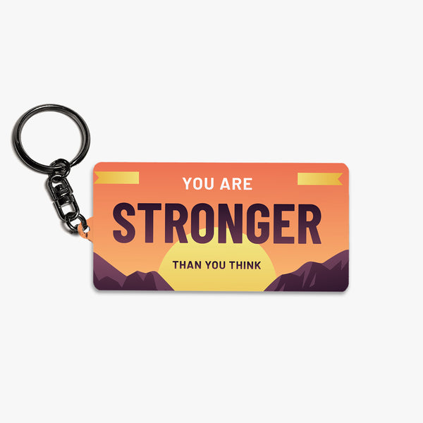 Positivity Metal Keychain: Strength