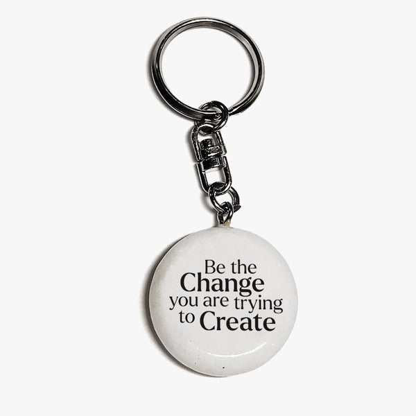 Positivity Marble keyring: Be the change