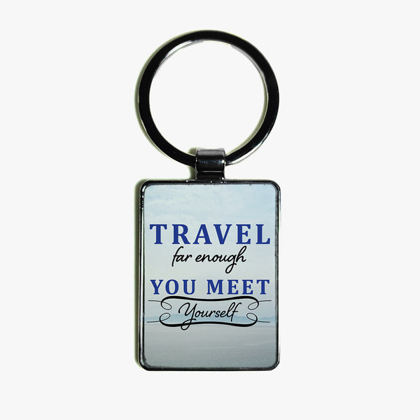 Travel Leather Keyring: Self Discovery