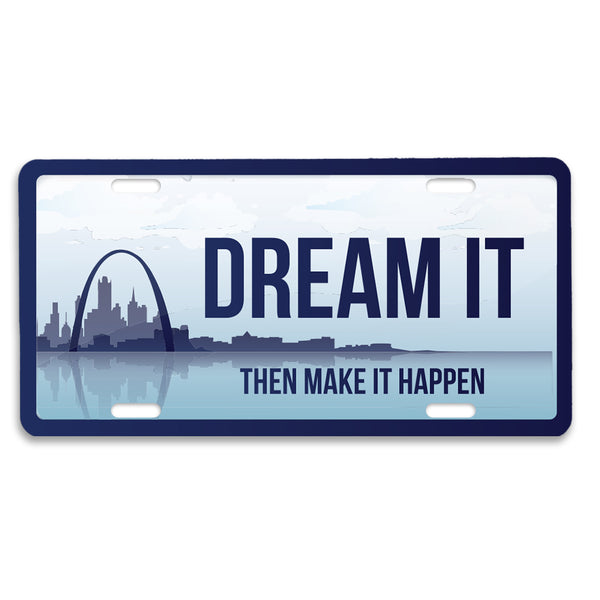 Positivity License Plate: Dream It