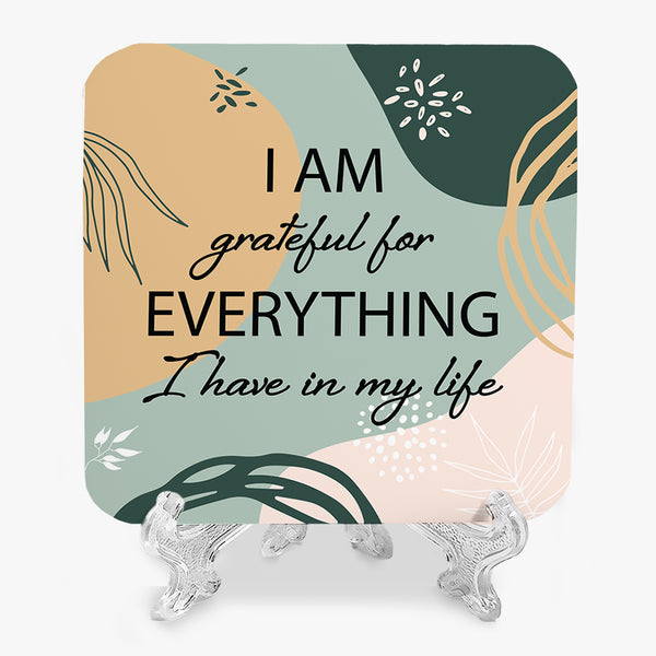 Gratitude Marble Display: Grateful for Everything