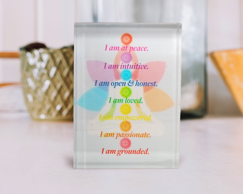 Affirmation Glass Block