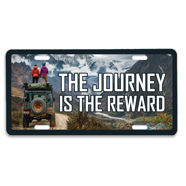 Travel License Plate: The Journey is the Reward