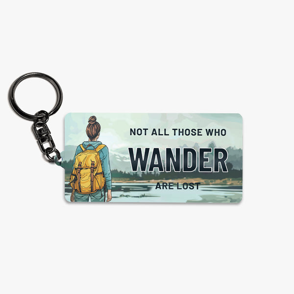 Travel Metal Keychain: Wander