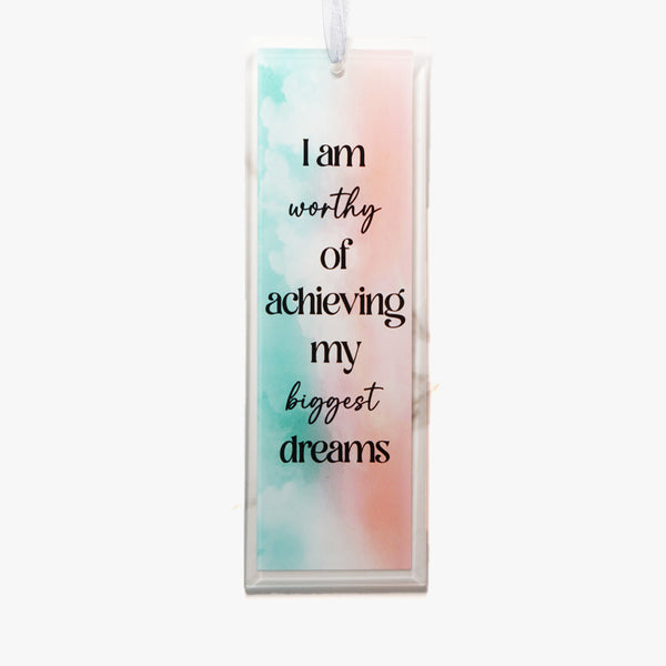 Affirmation Glass Ornament: Worthy