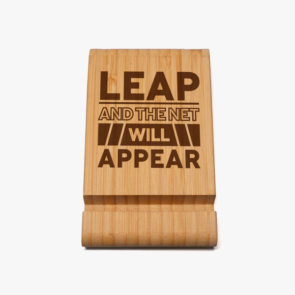 Productivity Wooden Mobile Holder: Leap