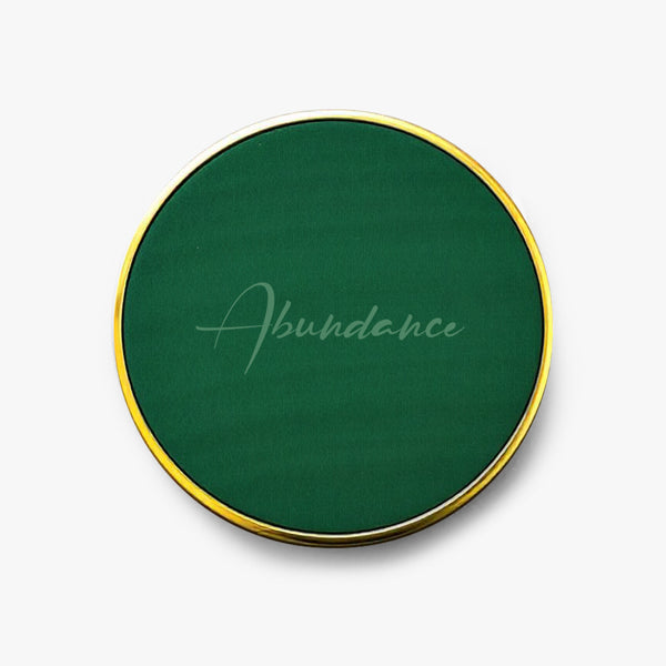 Positivity Leather Coaster: Abundance