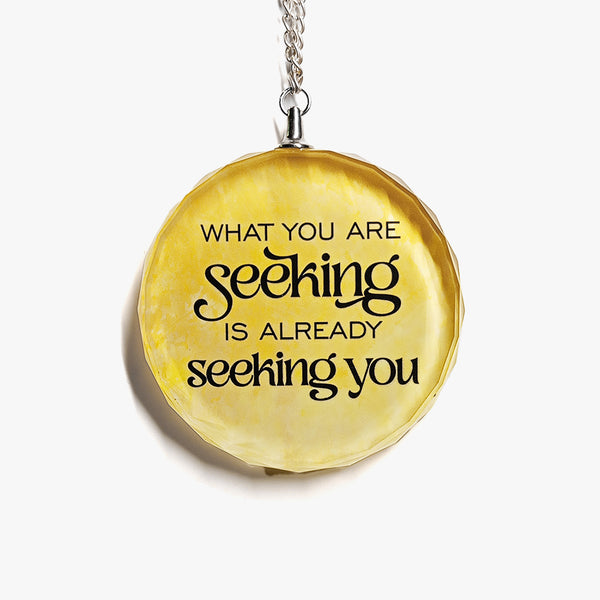 Zen Glass Ornament: Seek