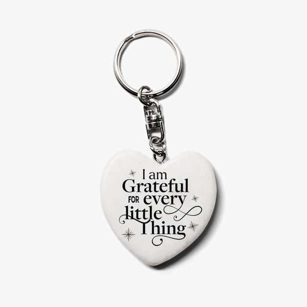 Grateful Marble Keyring: Gratitude