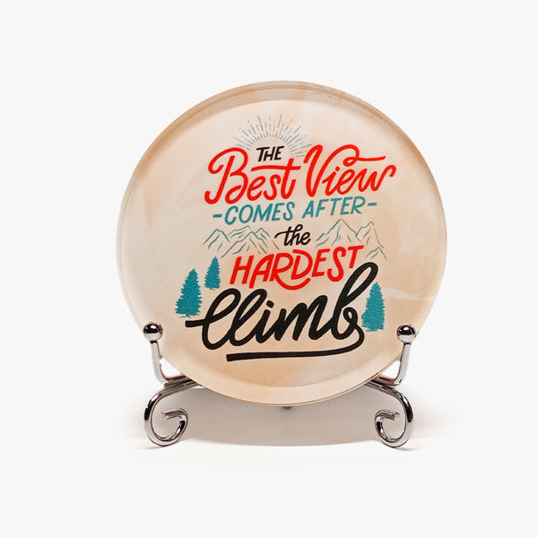 Travel Round Glass Display: Best View