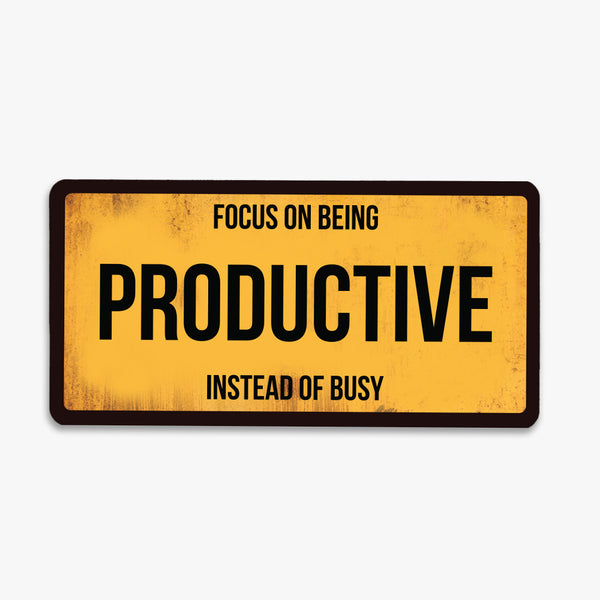 Productivity License Plate Fridge Magnet: Productivity