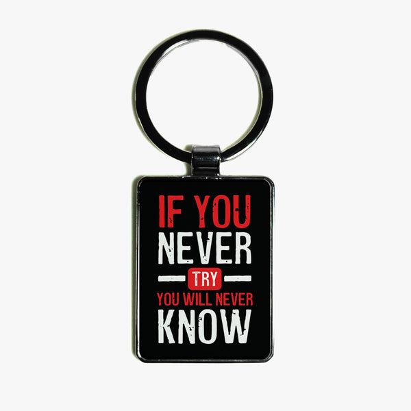 Positivity Leather Keyring: Try