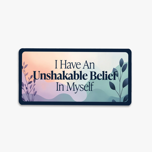 Affirmation License Plate Fridge Magnet: Unshakable Belief