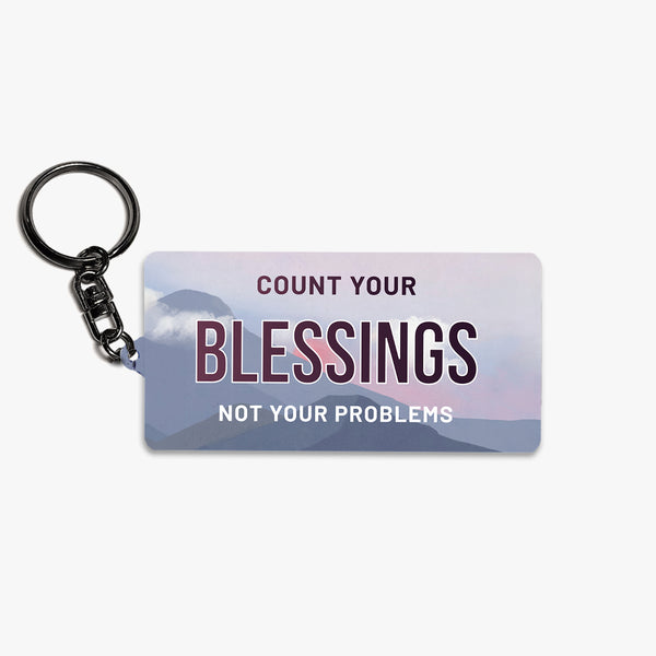 Grateful Metal Keychain: Blessings