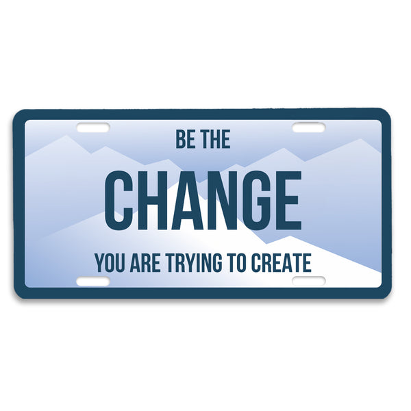 Positivity License Plate: Change