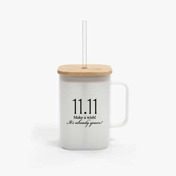 Motivational Frosted Glass Mug - Its Already Yours (11:11)