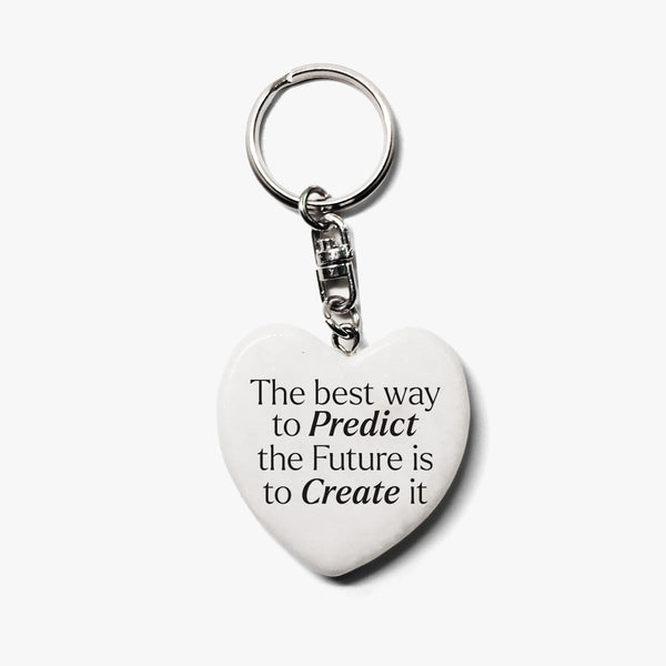 Positivity Marble Keychain: Create Future