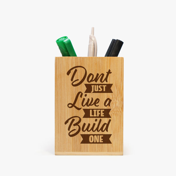 Wooden Pen Stand: Build a Life