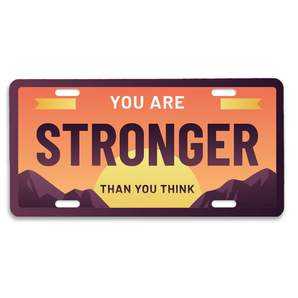 Positivity License Plate: Strength