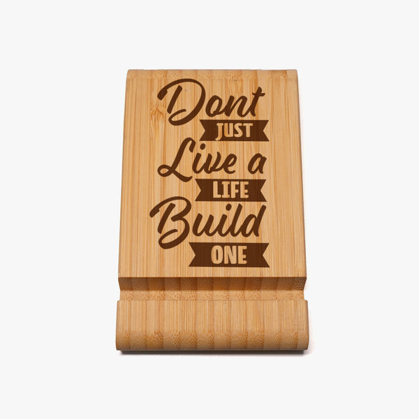 Productivity Wooden Mobile Holder: Build a Life