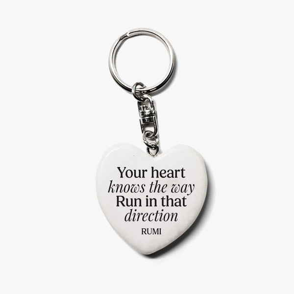 Inspirational Marble Keychain: Rumi