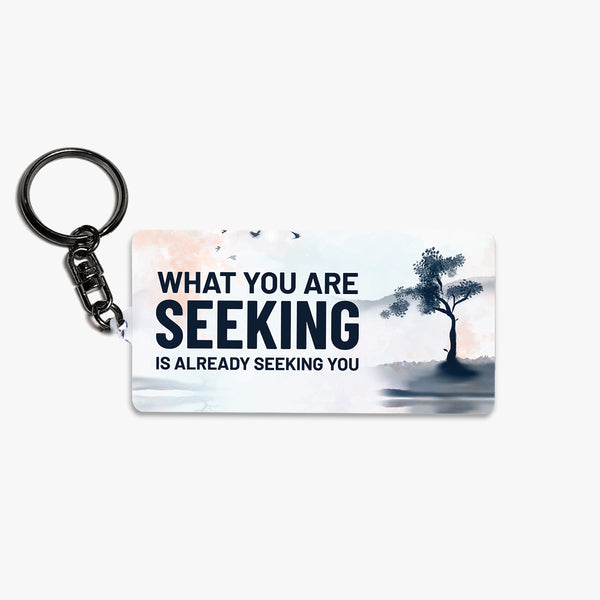 Zen Metal Keychain: Seek