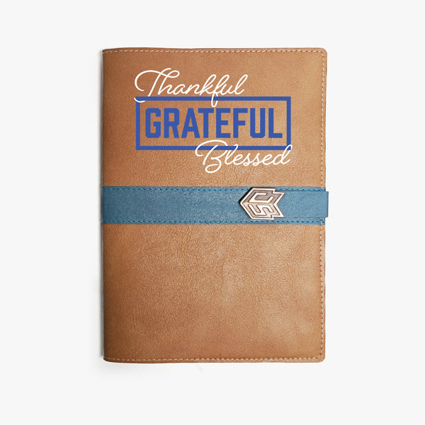 Gratitude Leather Diary: Thankful Grateful Blessed