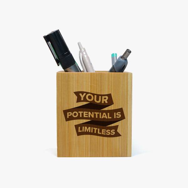 Wooden Pen Stand: Limitless