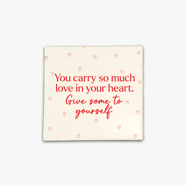 Heartly Ceramic Fridge Magnet: So Much Love
