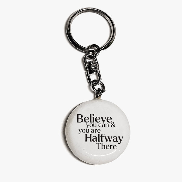 Positivity Marble Keychain: Believe You Can