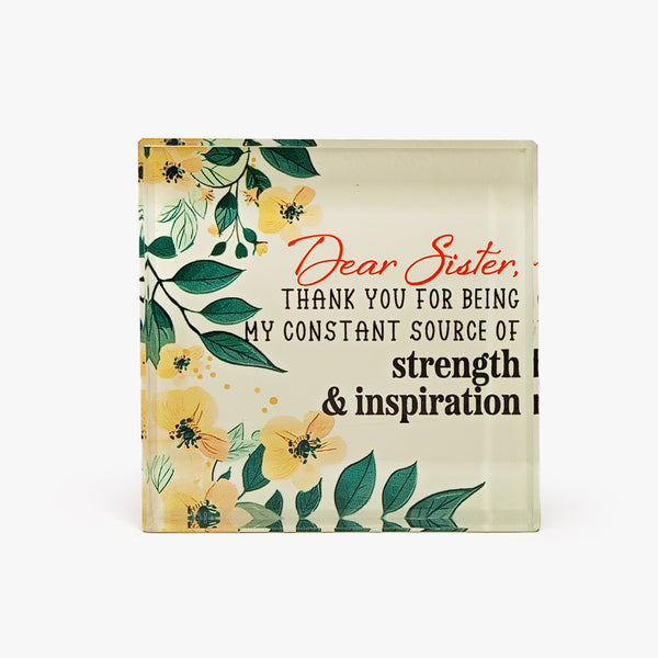 Grateful Glass Block: Sisterly Inspiration