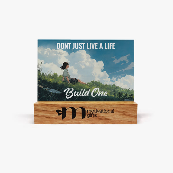 Motivational Glass Display: Build a Life