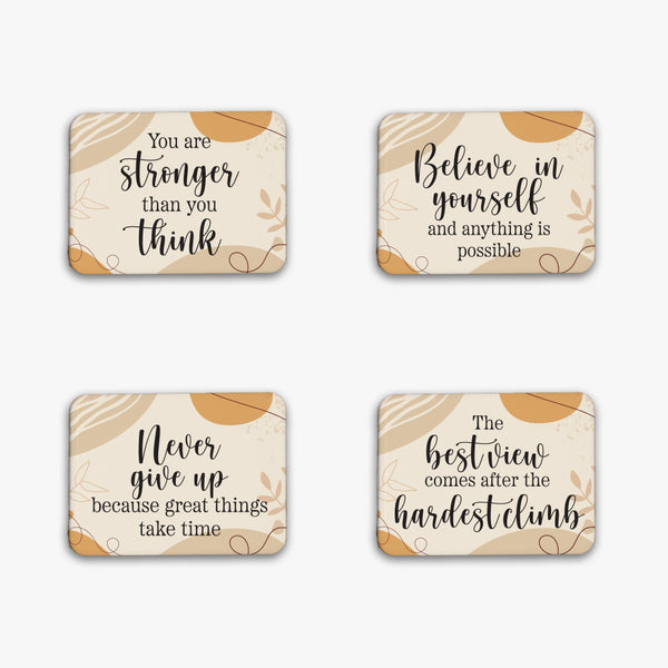 Inspirational Fridge Magnets: Believe in Yourself (Pack of 4)