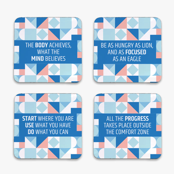 Productivity Metal Coaster: Focus (Set of 4)