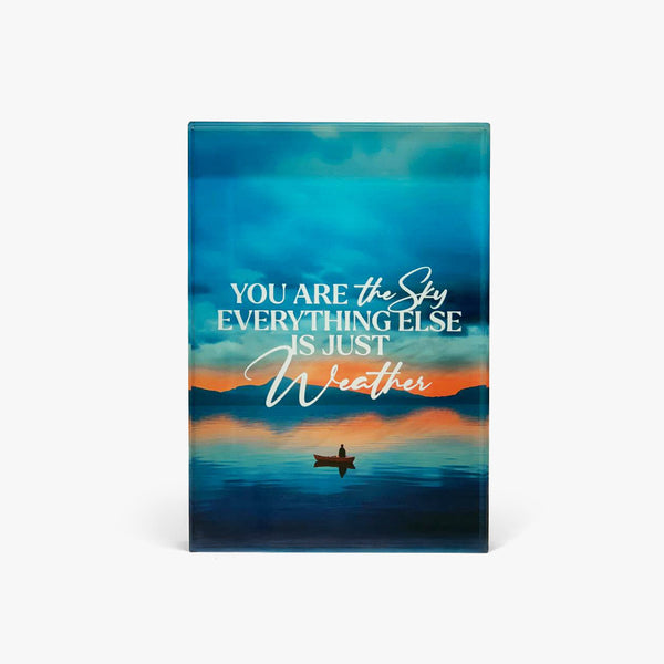 Affirmation Glass Block: Limitless Sky