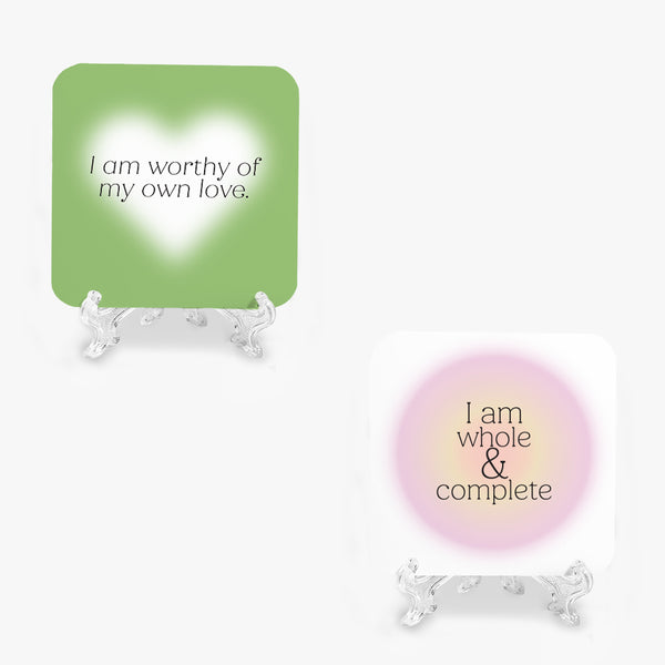 Affirmation Marble Display Set: Complete Worthy (Pack of 2)