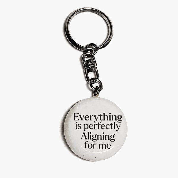 Affirmation Marble Keyring: Perfect Alignment