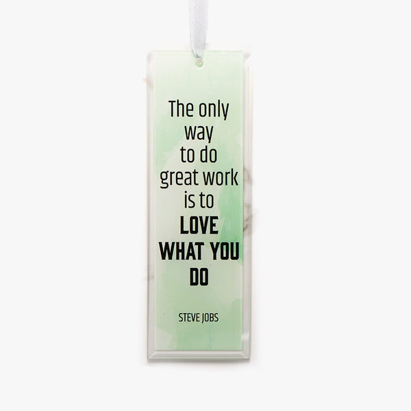 Motivational Vertical Glass Ornament: Great Work