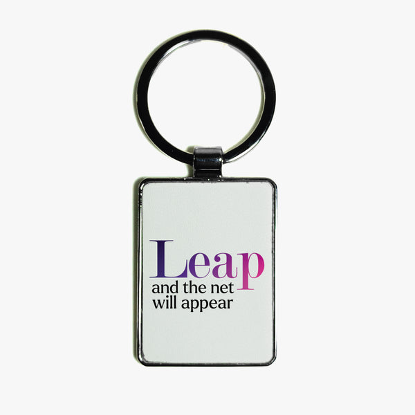 Positivity Leather Keyring: Leap