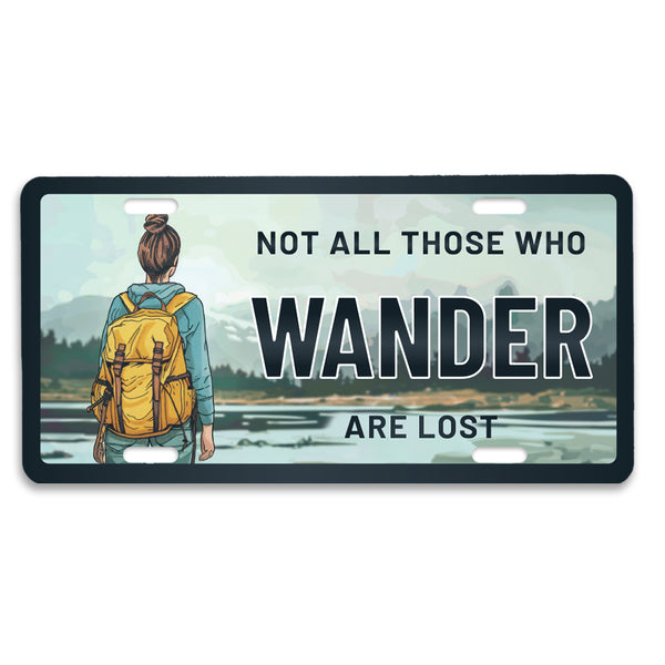 Travel License Plate: Wander