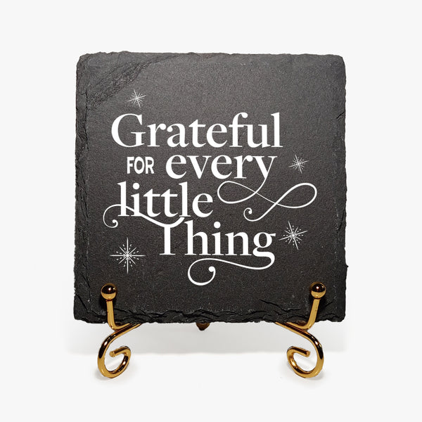 Grateful Marble Slate Display: Little Things