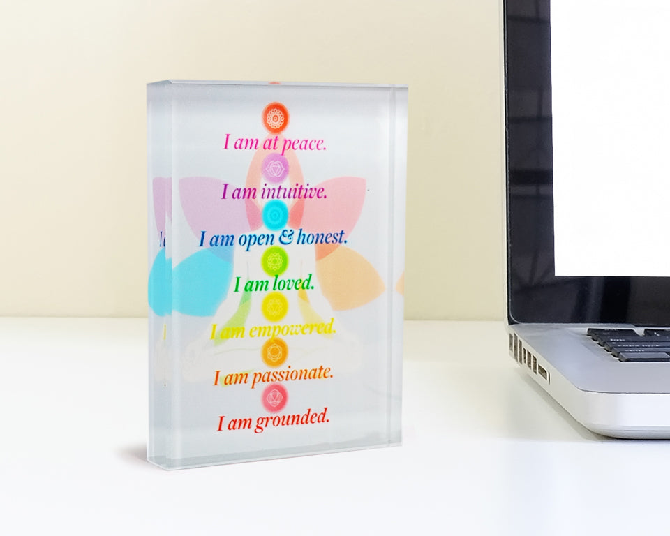 Affirmation Glass Block