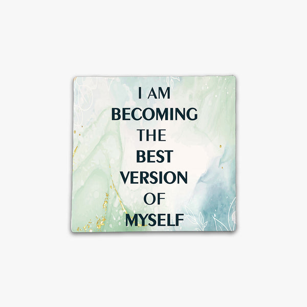 Affirmation Square Ceramic Fridge Magnet: Best Version