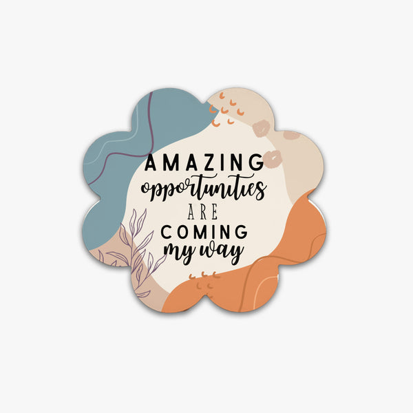 Inspirational Flower Ceramic Coaster: Opportunities