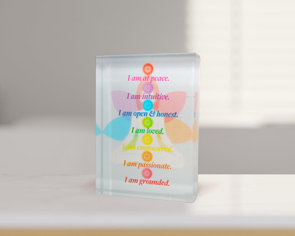 Affirmation Glass Block