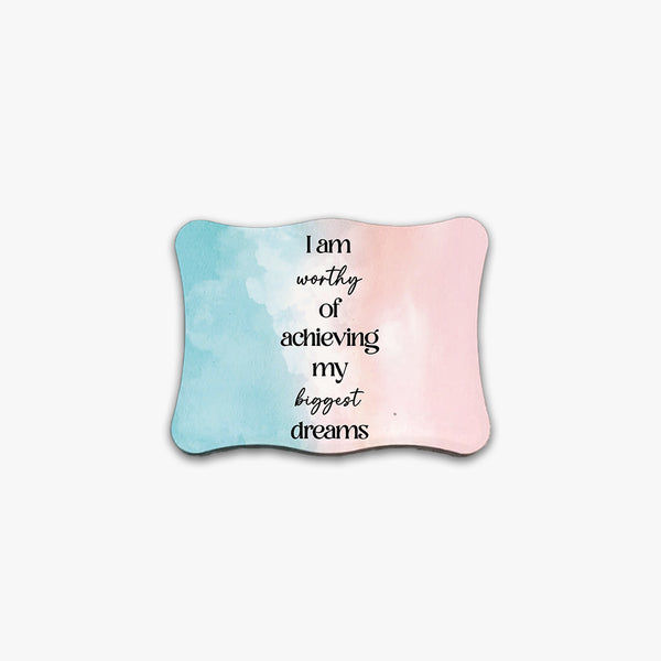 Affirmation Ceramic Fridge Magnet: Dreams