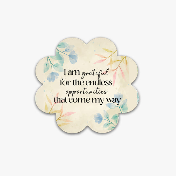 Grateful Flower Ceramic Coaster: Endless Opportunities